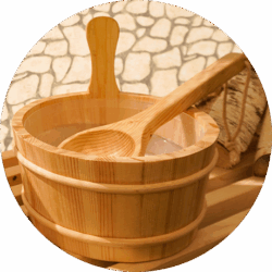 Sauna in Bern, Aufguss, Birkenzweige