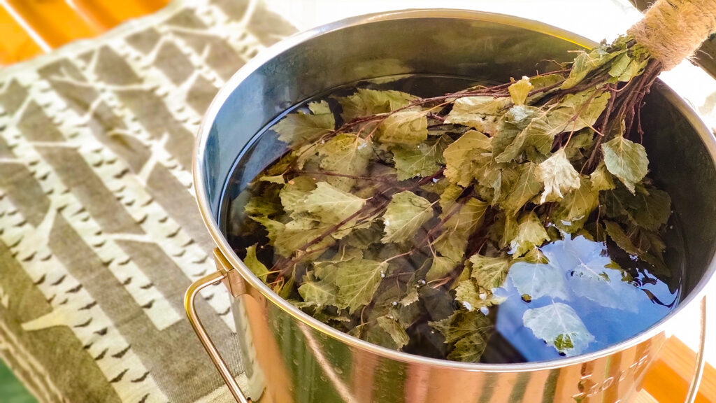 Sauna, Birkenwedel, Birkenzweige, Bern